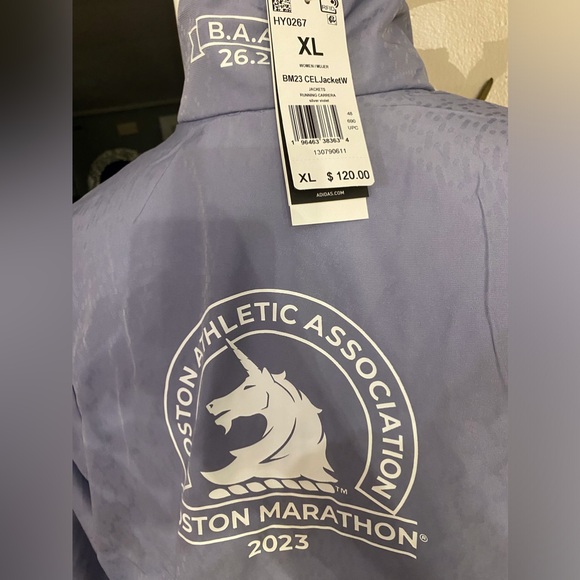 Adidas [XL] Boston Marathon 2023 Celebration Running Jacket - Picture 5 of 6